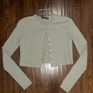 Brandy Melville light greenish blue Button Down Shirt